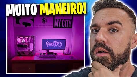 O LED MAIS BONITO QUE JÁ VI Setup dos inscritos YouTube