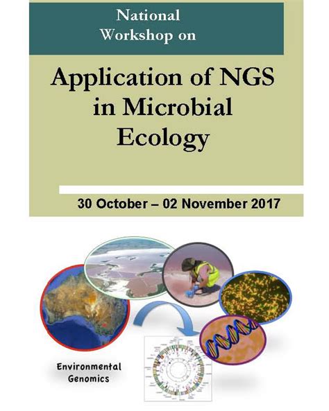 National Workshop on Application of NGS in Microbial Ecology | 30 ...