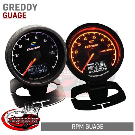 Greddy Multi D A Gauge For Rpm Revolution Per Minute With Lcd Display