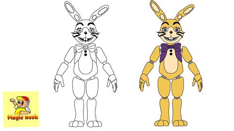 How To Draw Glitchtrap Five Nights At Freddys Fnaf Youtube