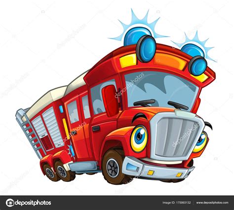 Fire Truck Cartoon Funny