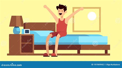 Clipart Getting Out Of Bed