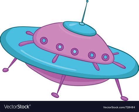 Cartoon Ufo Royalty Free Vector Image Vectorstock