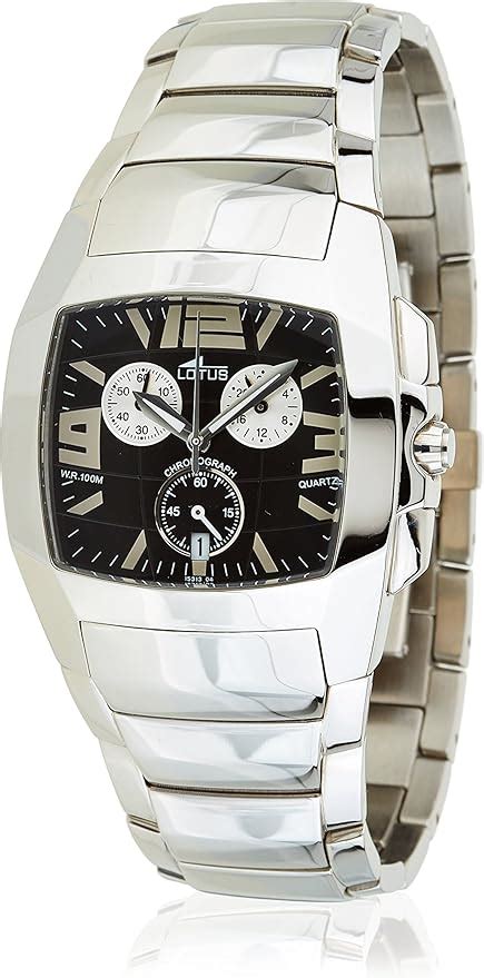 Montre Lotus Shiny Homme Chrono Noir M Amazon Fr Montres