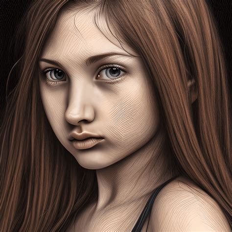 Girl Hyper Realistic Intricate Detail · Creative Fabrica