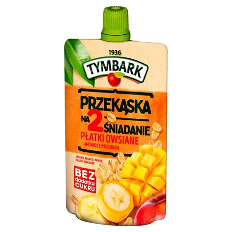 Tymbark Przekąska na 2 śniadanie płatki owsiane owoce południa 100 g