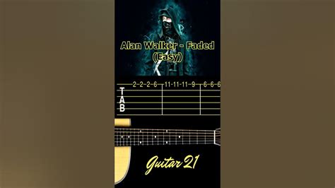 Alan Walker Faded Guitar Tutorial Tab Fácil Youtube