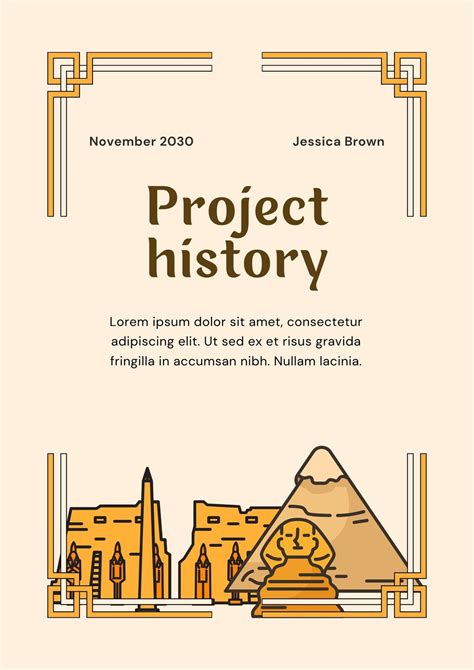 History Project Cover Page Designs