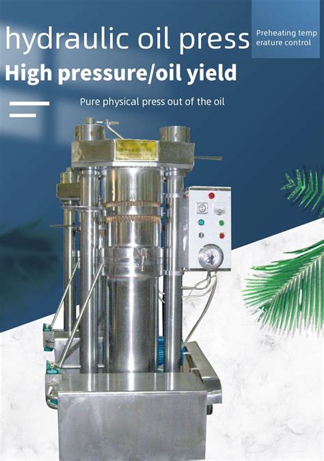 Automatic Hydraulic Oil Press Machine Seeds Oil Extraction Hydraulic