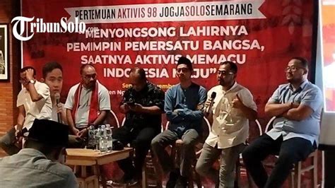 Pilpres Sejumlah Aktivis Solo Dukung Prabowo Gibran Bicara