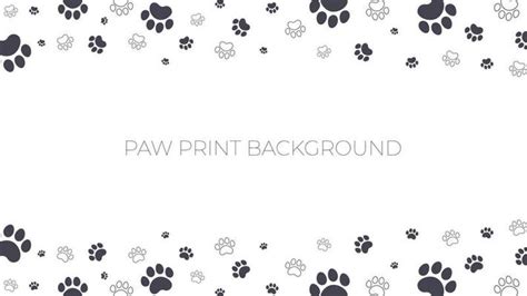 Paw Print Background Vector Art, Icons, and Graphics for Free Download