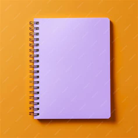 Blank notebook paper on color background | Premium AI-generated image