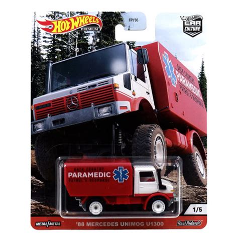 Jual Hot Wheels Premium 88 Mercedes Unimog U1300 Wild Terrain Kab Sleman Hot Wheels Store