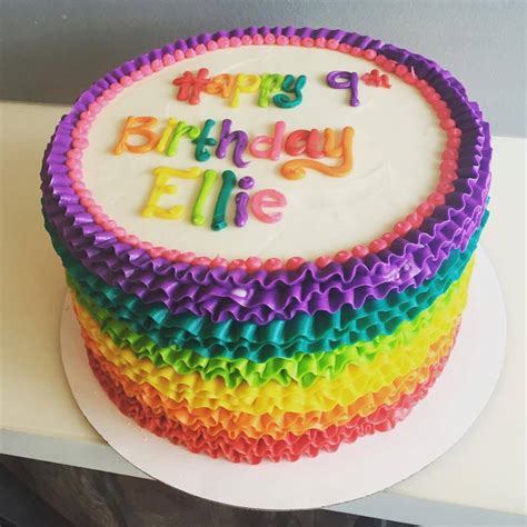 Rainbow Ruffle Cake Hayley Cakes And Cookies Hayley Cakes And Cookies