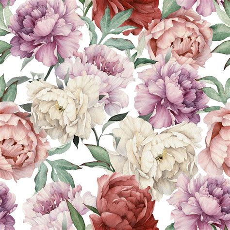 Watercolor Peony Wallpapers Top Free Watercolor Peony Backgrounds