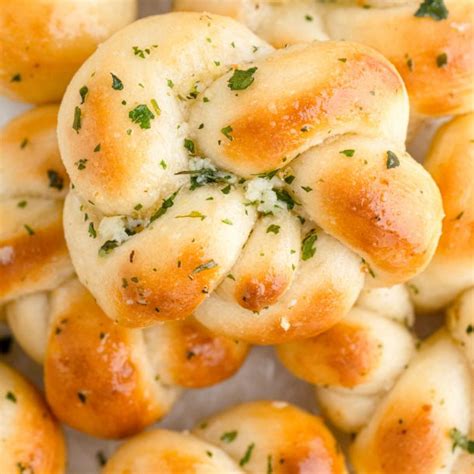 Pizza Dough Garlic Knots • Food Folks and Fun