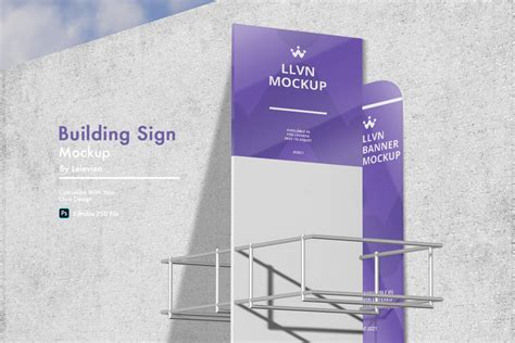 building sign mockup – MasterBundles