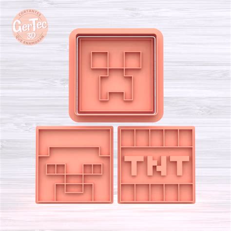 SET X3 MINECRAFT Cortante Stamp Comprar En GERTEC3D