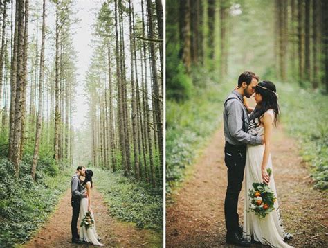 A Romantic Elopement In The Woods Laura Nick Wedding Photography