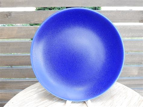 Set of 2 Scandinavian Vintage Höganas Cobalt Blue Salad Plate Etsy