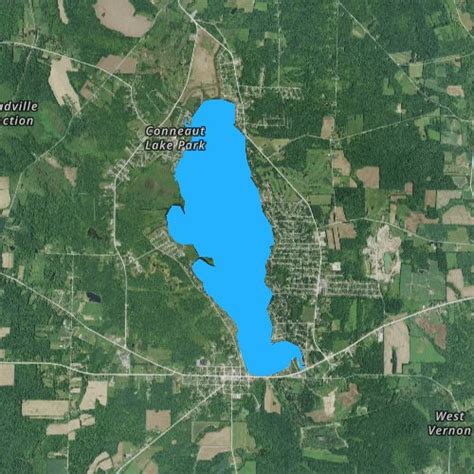 Conneaut Lake Fishing Map - Tour Map