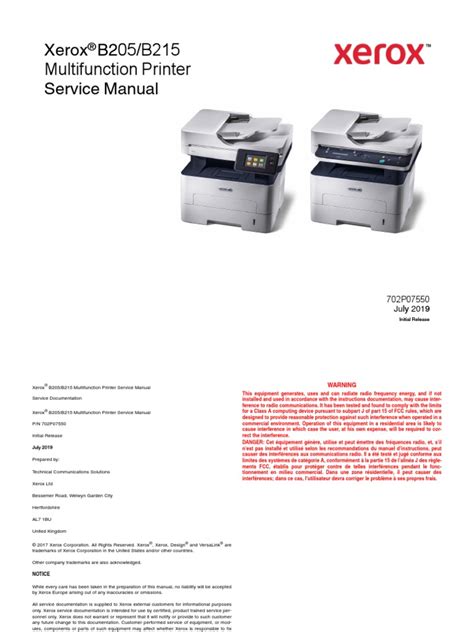 Xerox b215 b205 Service Manual | PDF | Electrical Connector ...