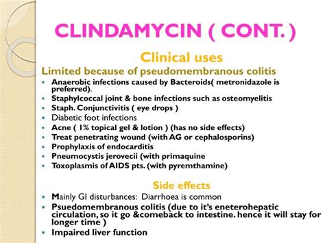 PPT - CLINDAMYCIN PowerPoint Presentation - ID:3032805