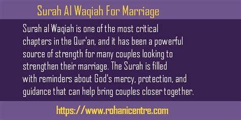 Effective Surah Al Waqiah For Marriage 100 Results Rohani Centre