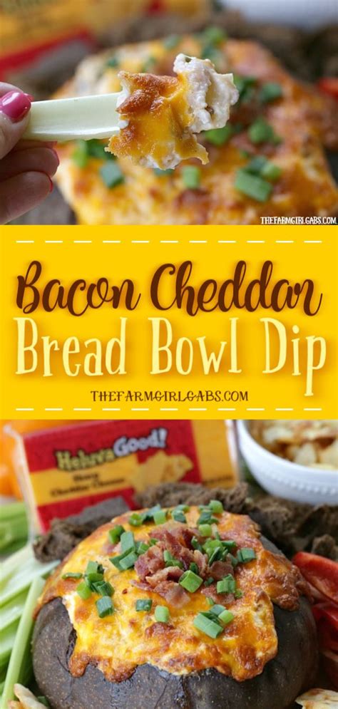 Bacon Cheddar Bread Bowl Dip | Recipe | Bread bowl dip, Bread bowls ...