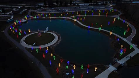 Rochester Hills Park Transformed Into Giant Light Bright Board