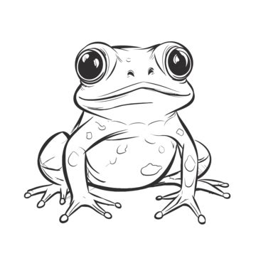 Realistic Frog Drawing PNG Transparent Images Free Download | Vector ...