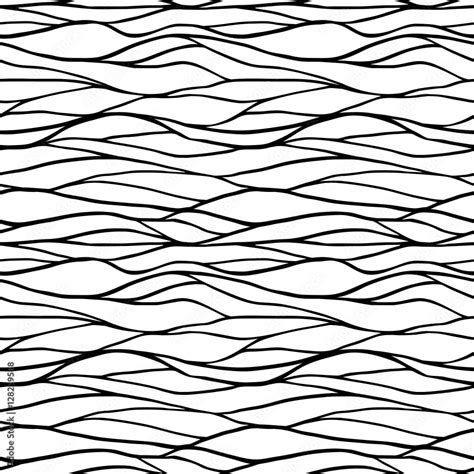 Wavy lines pattern Stock Vector | Adobe Stock