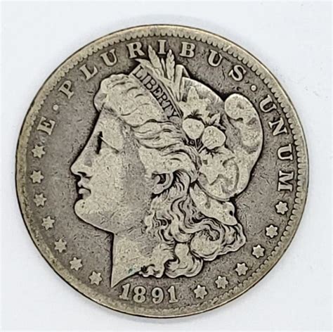 1891 CC MORGAN SILVER DOLLAR