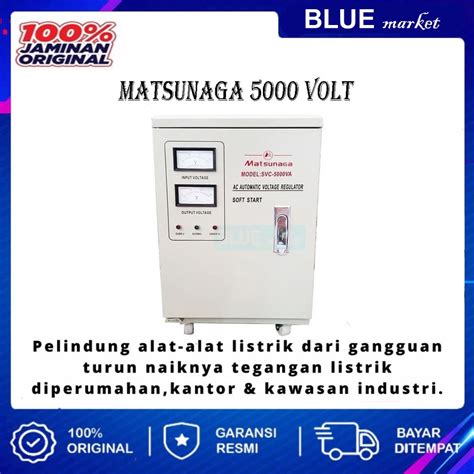 Jual Matsunaga Stavol Stabilizer 5000 Watt 5KVA Penstabil Tegangan