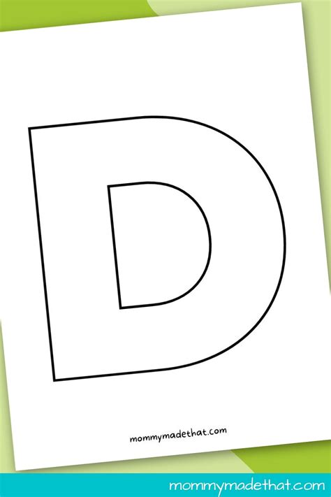 Printable Letter D Grab The Free Template