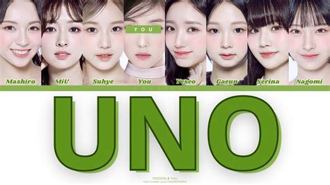 Madein Uno You As A Member Karaoke Members Ver Color