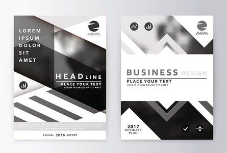 Gray Annual Report Brochure Stock Vector Royalty Free FreeImages