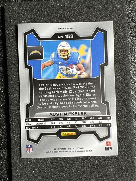 2023 Panini Prizm Football Silver Prizm 153 Austin Ekeler Los Angeles