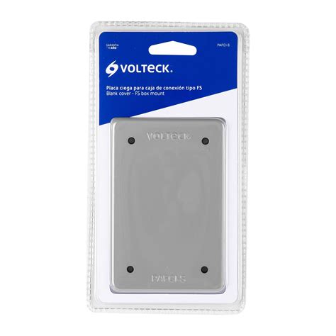 Placa Tipo Fs Ciega De Sobreponer Volteck Placas