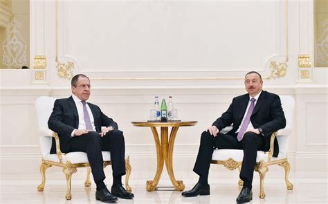 Meeting Between Azerbaijani President Russian Fm Kicks Off Report Az