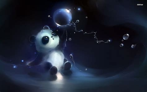 Blue Panda Wallpapers - Top Free Blue Panda Backgrounds - WallpaperAccess