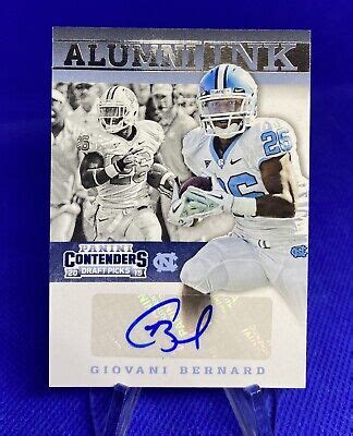 Panini Contenders Draft Picks Alumni Ink Giovani Bernard Autograph