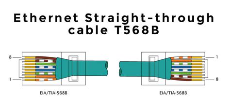 Straight Through Network Cable Wiring Diagram