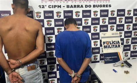 Dupla de VG é presa ao tentar matar 3 rivais em Barra do Bugres FOLHAMAX