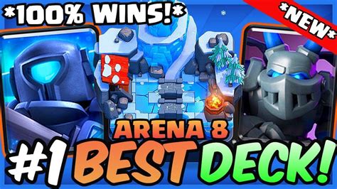 NEW 1 BEST DECK FOR ARENA 8 IN CLASH ROYALE YouTube