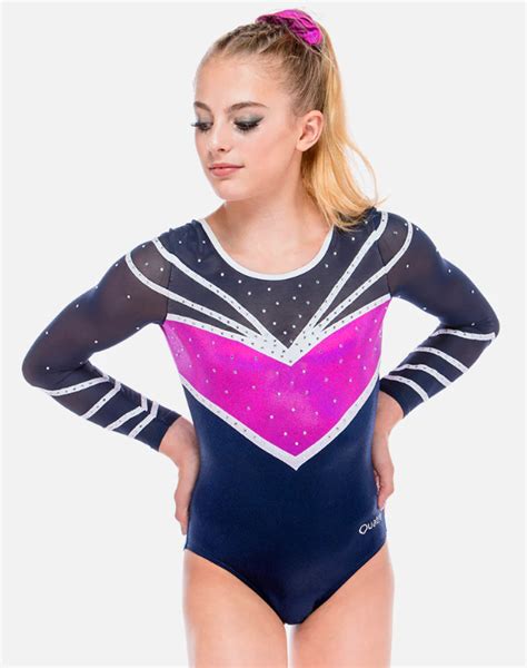 Quatro Gymnastic Leotard Atlantis Navy Dancingly Yours