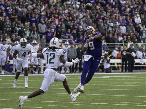 Michael Penix Jr Leads Washington Past No 11 Michigan State Los