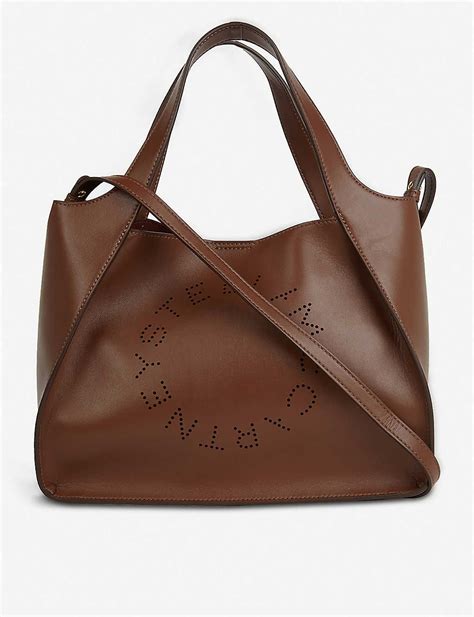 Stella Mccartney Perforated Vegan Leather Tote Bag