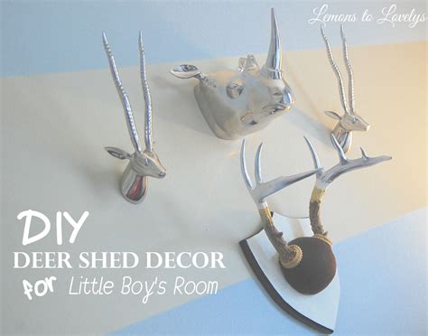 Lemons to Lovelys: DIY Painted Deer Shed Decor