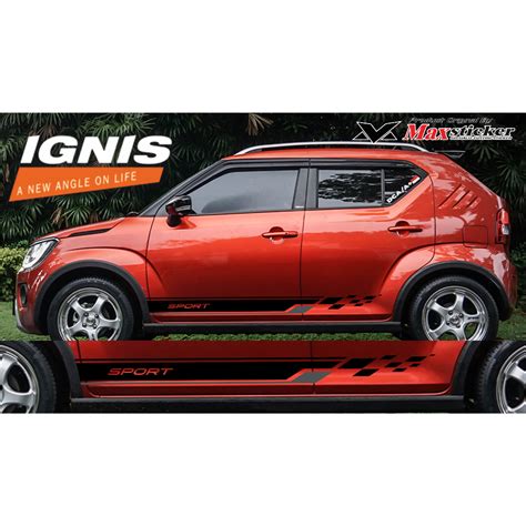 Jual Sticker Suzuki Ignis Simple Terbaru Sticker List Body Samping